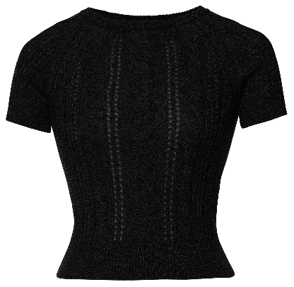 Lavinia Knitted Top nero - Shop All