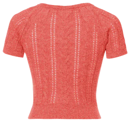Lavinia Knitted Top rosso - Knitwear