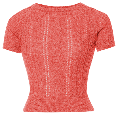 Lavinia Knitted Top rosso - Knitwear
