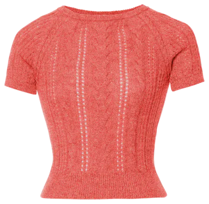 Lavinia Knitted Top rosso - Knitwear
