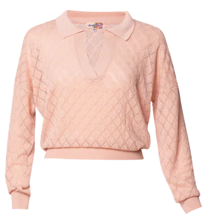 Mitzi Knitted Top muted rose - Knitwear