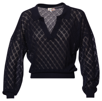 Mitzi Knitted Top navy - Shop All
