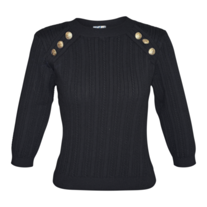 On Deck Knitted Top black - All products