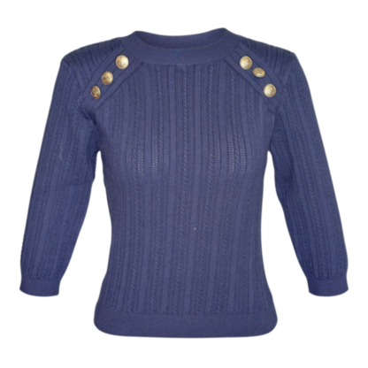 On Deck Knitted Top deep sea - All products