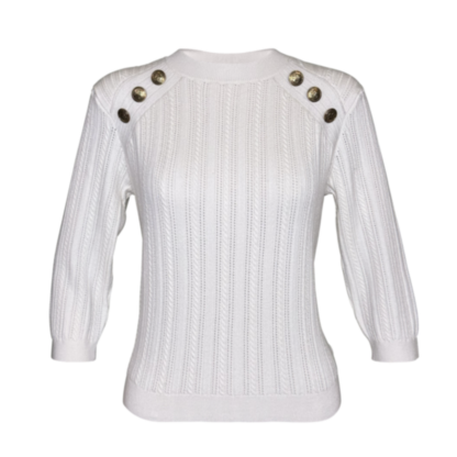 On Deck Knitted Top white - All products
