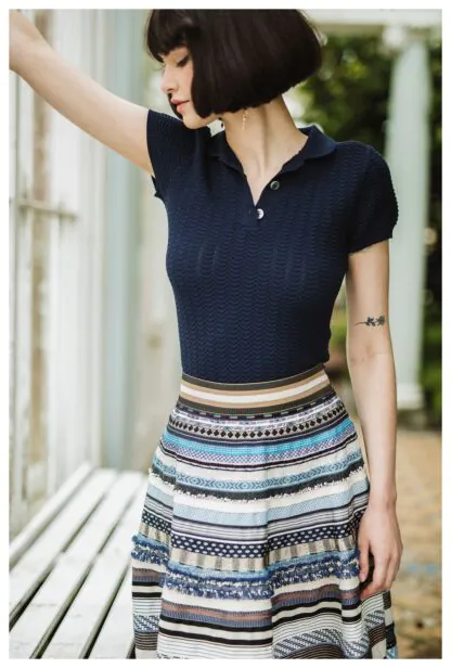 Quinn Knitted Top dusk - Knitwear