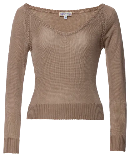 Summer Delight Knitted Top chrome - Knitwear