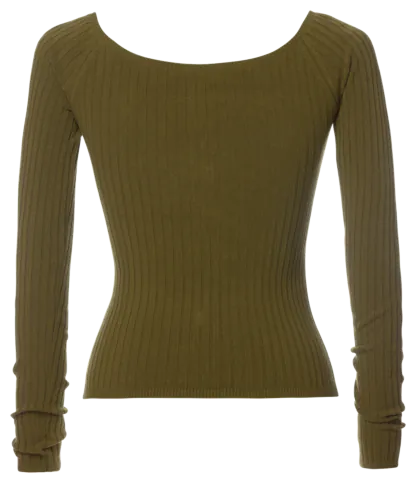 Valerie Knitted Top pesto - Knitwear