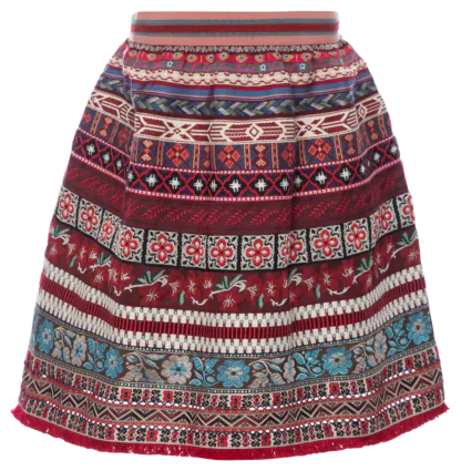 Mini Ribbon Skirt Gr. 1 (2-4 J.) grenadine - Bänderröcke