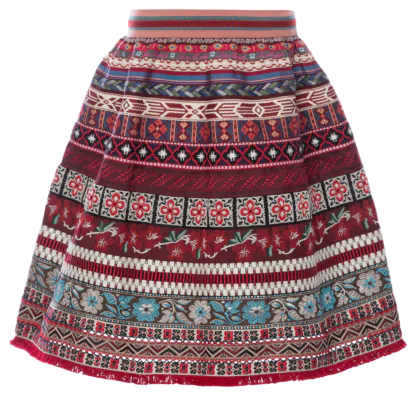 Mini Ribbon Skirt Gr. 1 (2-4 J.) grenadine - Bänderröcke