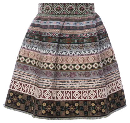 Mini Ribbon Skirt Gr. 2 (4-6 J.) herb garden - Bänderröcke