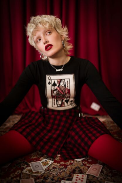 Queen of Spades Pullover high card - All Products