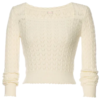 Dainty Pullover clotted cream - Knitwear