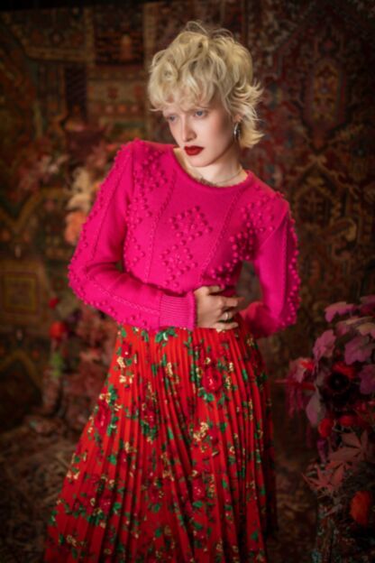 Liesl Pullover fuchsia - Tradition