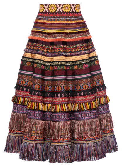 Fringe Ribbon Skirt yee-haw - Ribbon Skirts