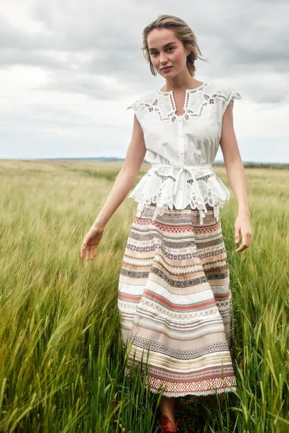 Opulence Ribbon Skirt toffee - Ribbon Skirts
