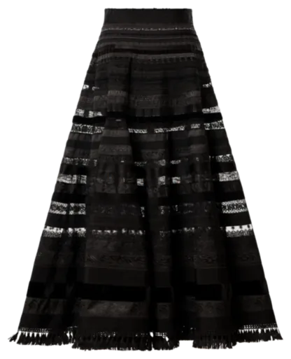 Opulence Ribbon Skirt black swan - Ribbon Skirts by Lena Hoschek