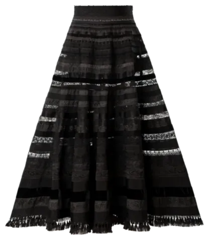 Opulence Ribbon Skirt black swan - Ribbon Skirts by Lena Hoschek