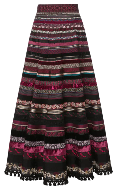 Opulence Ribbon Skirt bramble - Ribbon Skirts