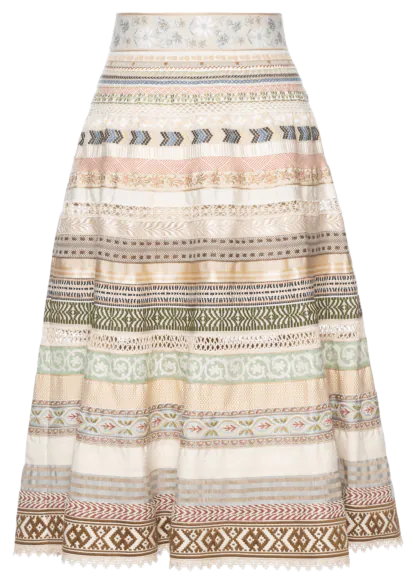 Opulence Ribbon Skirt daisies - Ribbon Skirts
