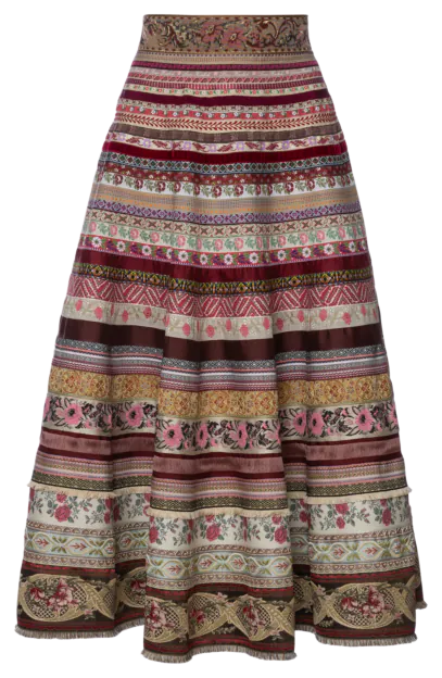 Opulence Ribbon Skirt Kirschenzeit - Ribbon Skirts by Lena Hoschek