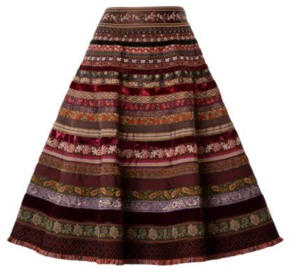 Original Ribbon Skirt berry season - Ribbon Skirts by Lena Hoschek