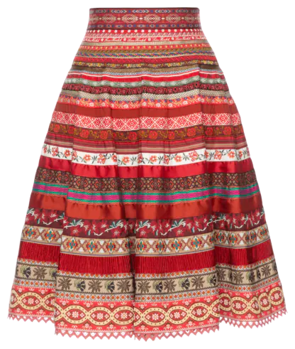 Swing Ribbon Skirt poppy field - Ribbon Skirts