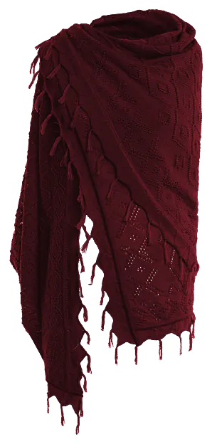 Wally Shawl red - Accessoires