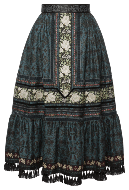 Flamboyant Skirt frosty floral - Winter Sale