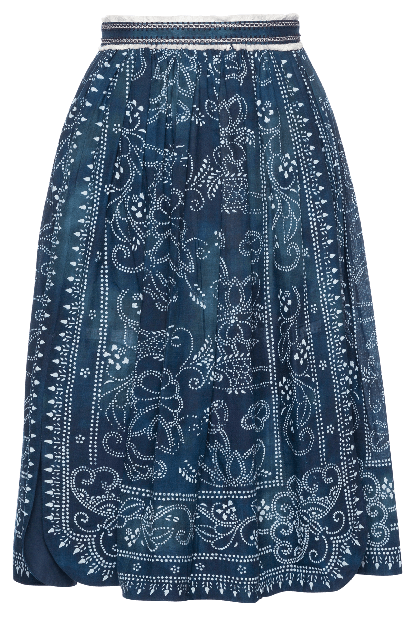 Medici Skirt murale azzurro - SS24 - Fresco