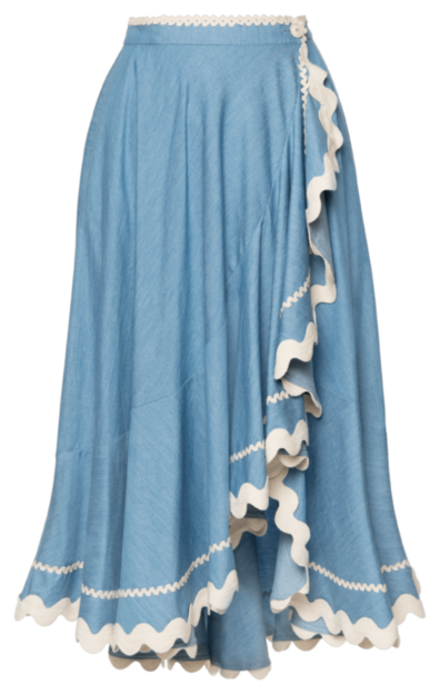 Vela Rock bleached denim - Röcke