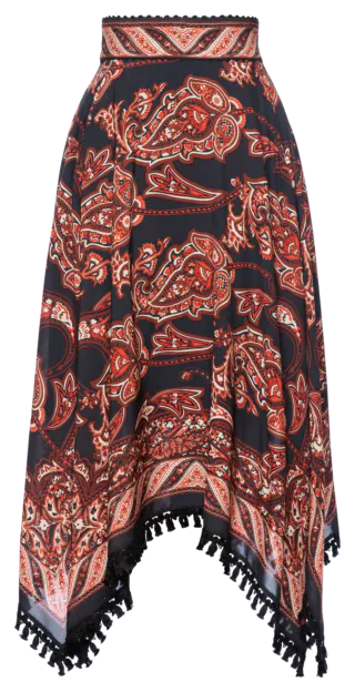 Wild Side Skirt night paisley - Skirts