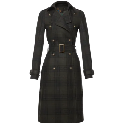 Gentleman Trenchcoat weathered tartan - Jackets & Coats by