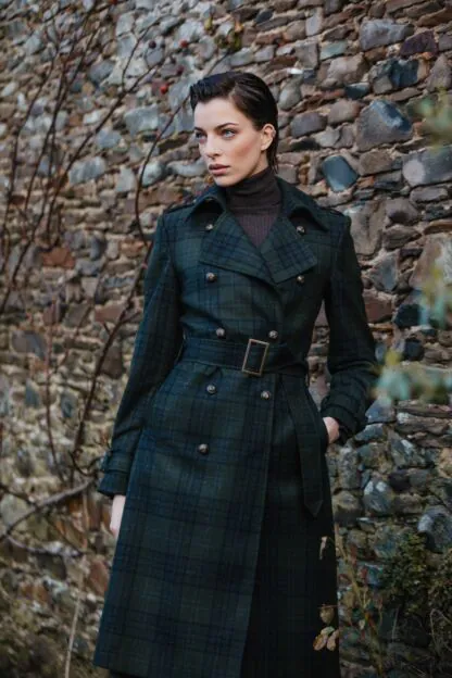 Gentleman Trenchcoat weathered tartan - Jackets & Coats