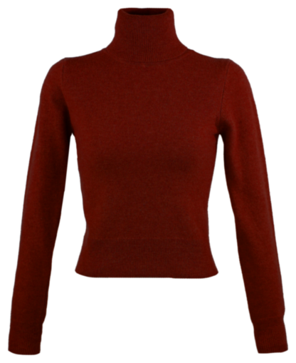 Lord Rollkragenpullover chestnut mélange - Strickware