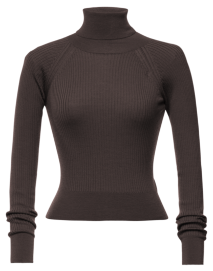 Wendy Turtleneck mocha - Knitwear