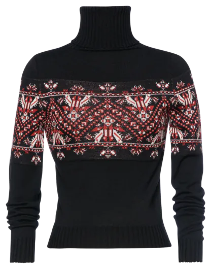 Franzi Rollkragenpullover black - Strickware