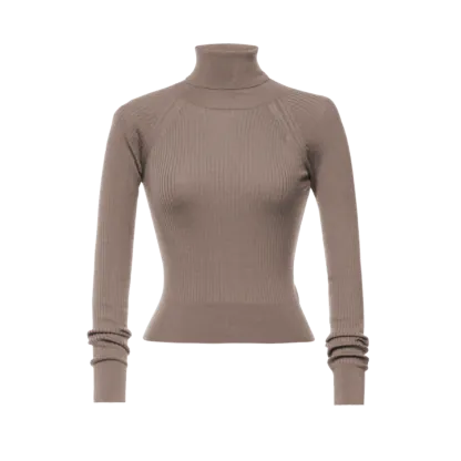 Wendy Turtleneck beige - Knitwear