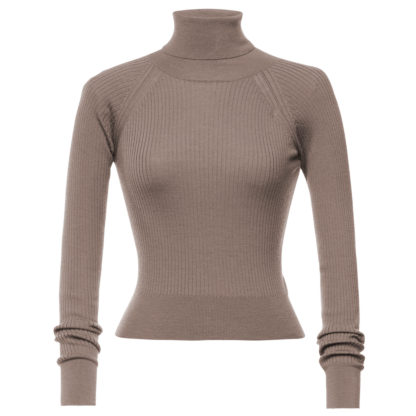 Wendy Turtleneck beige - Knitwear