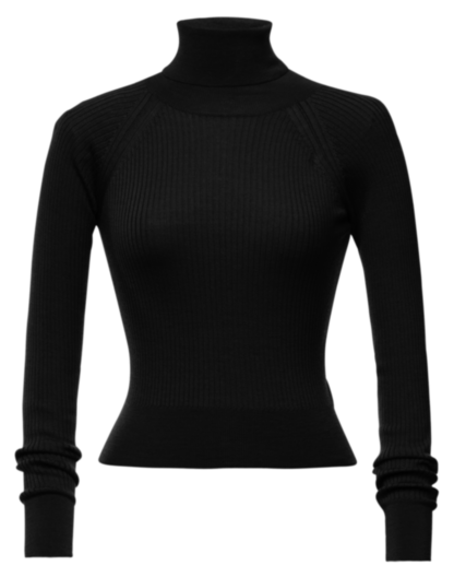 Wendy Rollkragenpullover black - Stocksale
