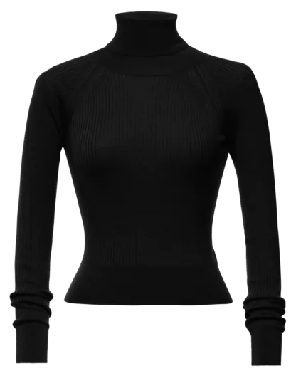 Wendy Turtleneck black - Knitwear