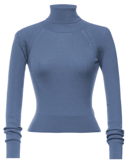 Wendy Rollkragenpullover cornflower - Strickware