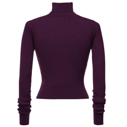 Wendy Turtleneck eggplant - Knitwear