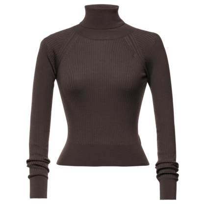 Wendy Turtleneck mocha - Knitwear