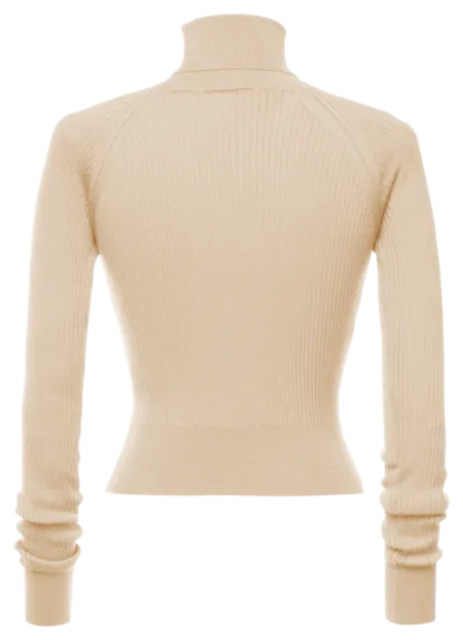 Wendy Turtleneck sand - Knitwear