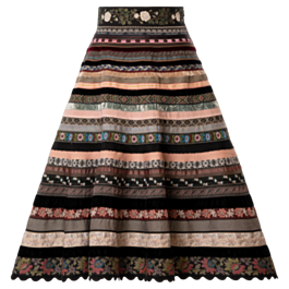 Opulence Ribbon Skirt needlepoint - Ribbon Skirts by Lena Hoschek