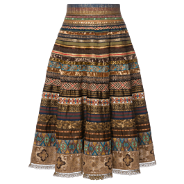 Linen ribbon skirt outlet