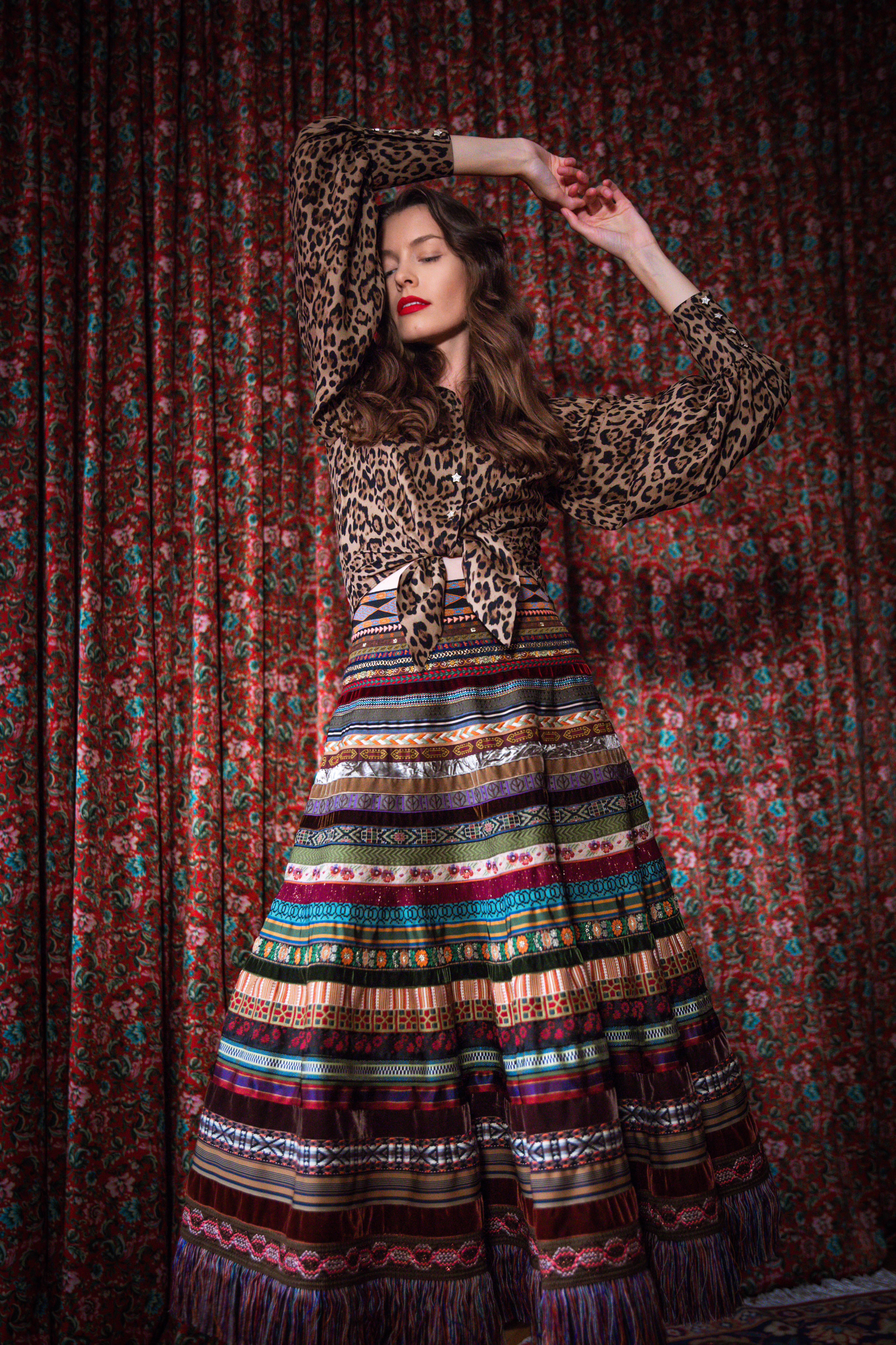 Opulence Ribbon Skirt cappadocia - Ribbon Skirts by Lena Hoschek