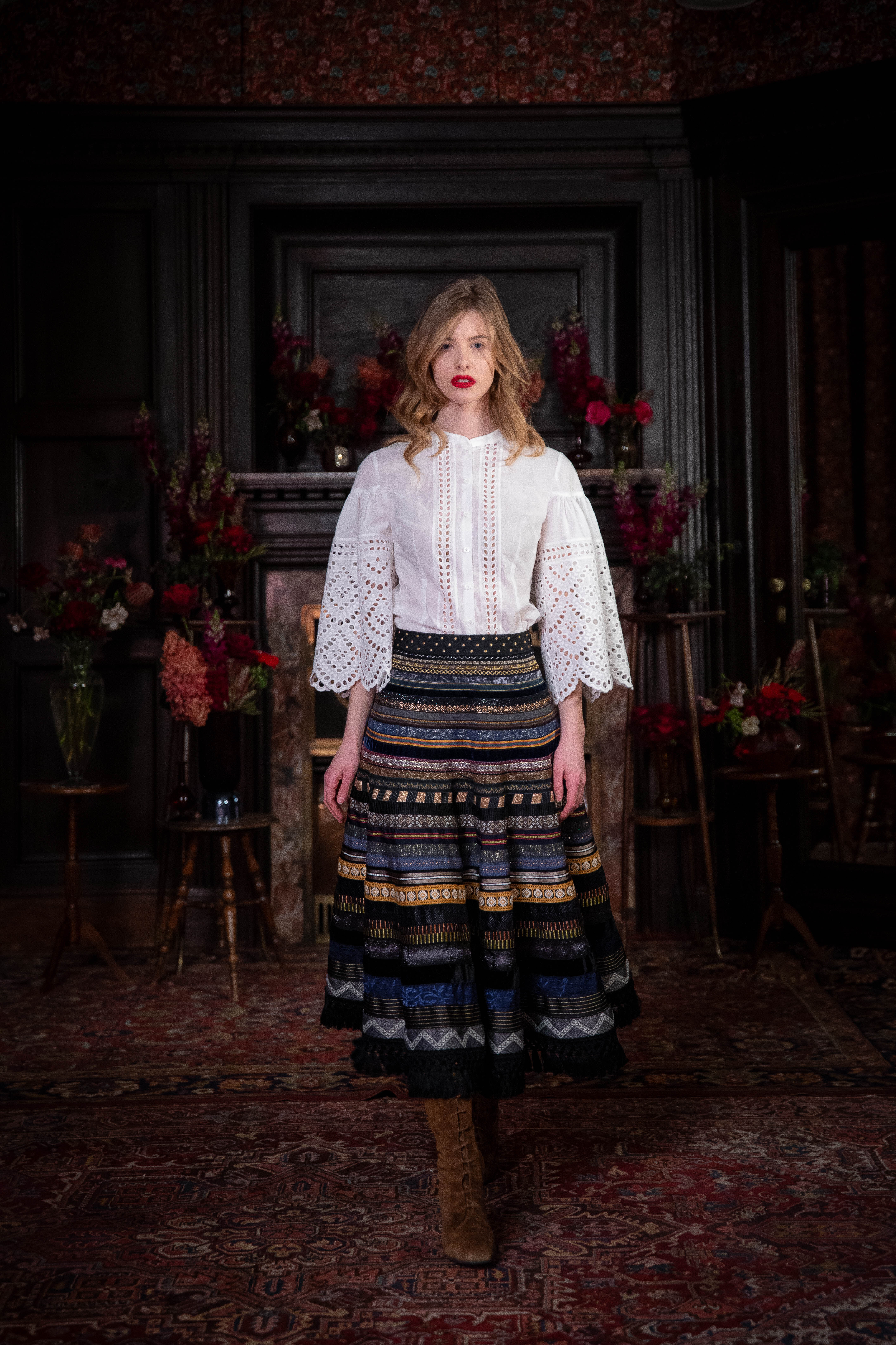 Ludovika Blouse white orchid - Blouses & Shirts by Lena Hoschek