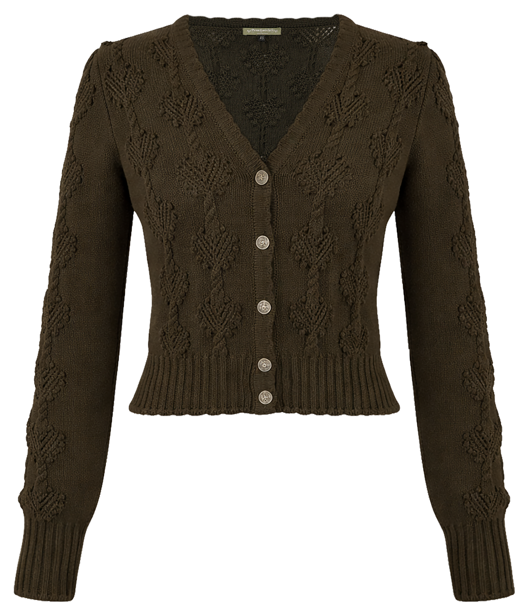 Dorothea Cardigan forest green - Knitwear by Lena Hoschek